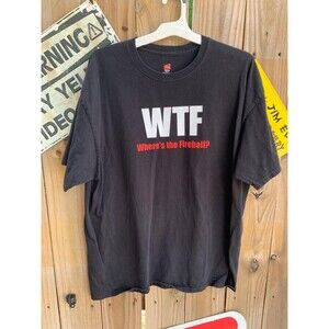 Vtg Y2K Fireball Cinnamon Whisky WTF Fire Breathing Devil Dragon  Tee Size 2XL